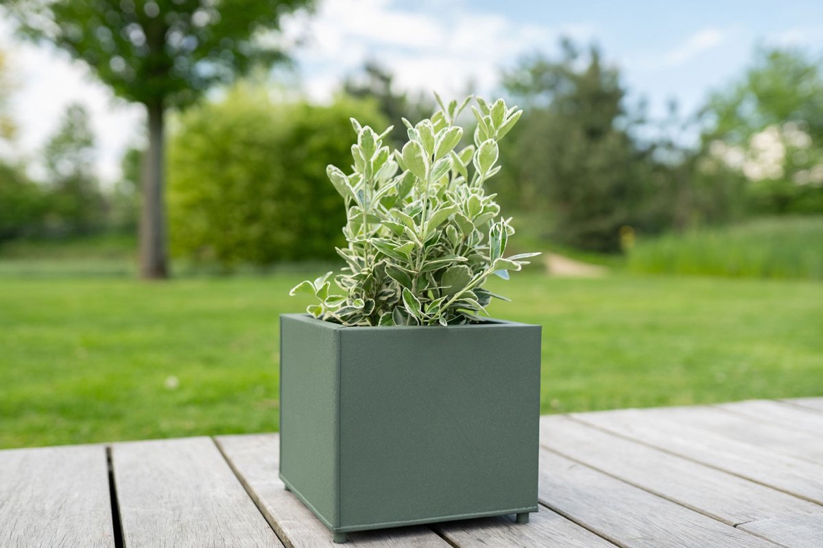 Pot Sten matgroen | Ø35 x H33 cm