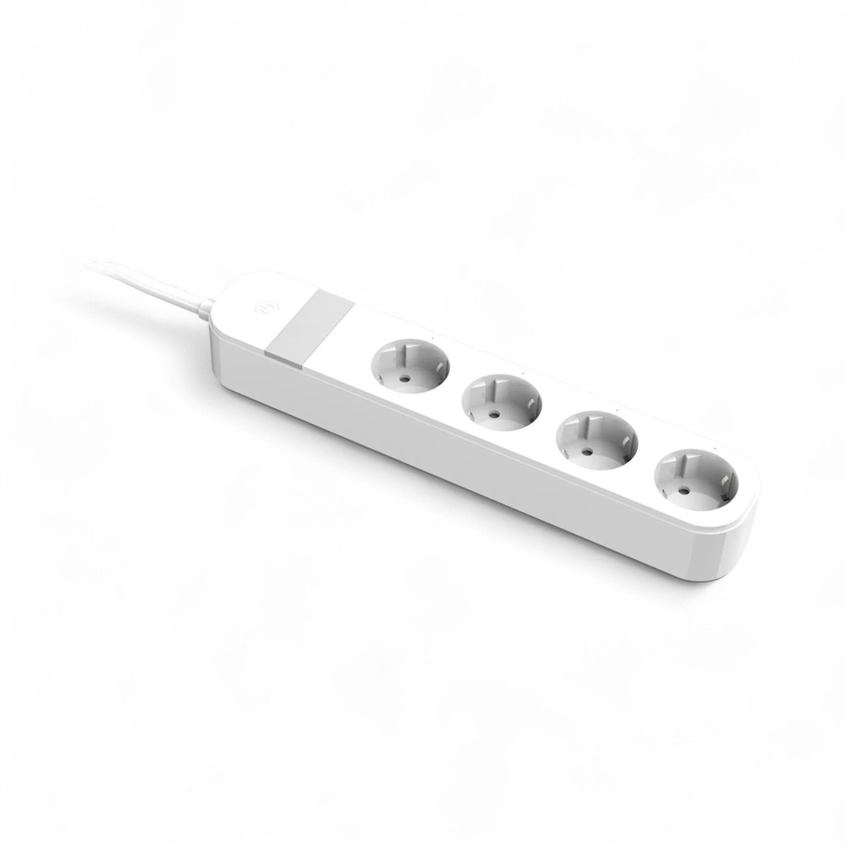 Schuko Wifi stekkerblok | 4 stopcontacten | Wifi | App bediening | Eenvoudige installatie | Timerfunctie | Tuya Smart Life | Wit