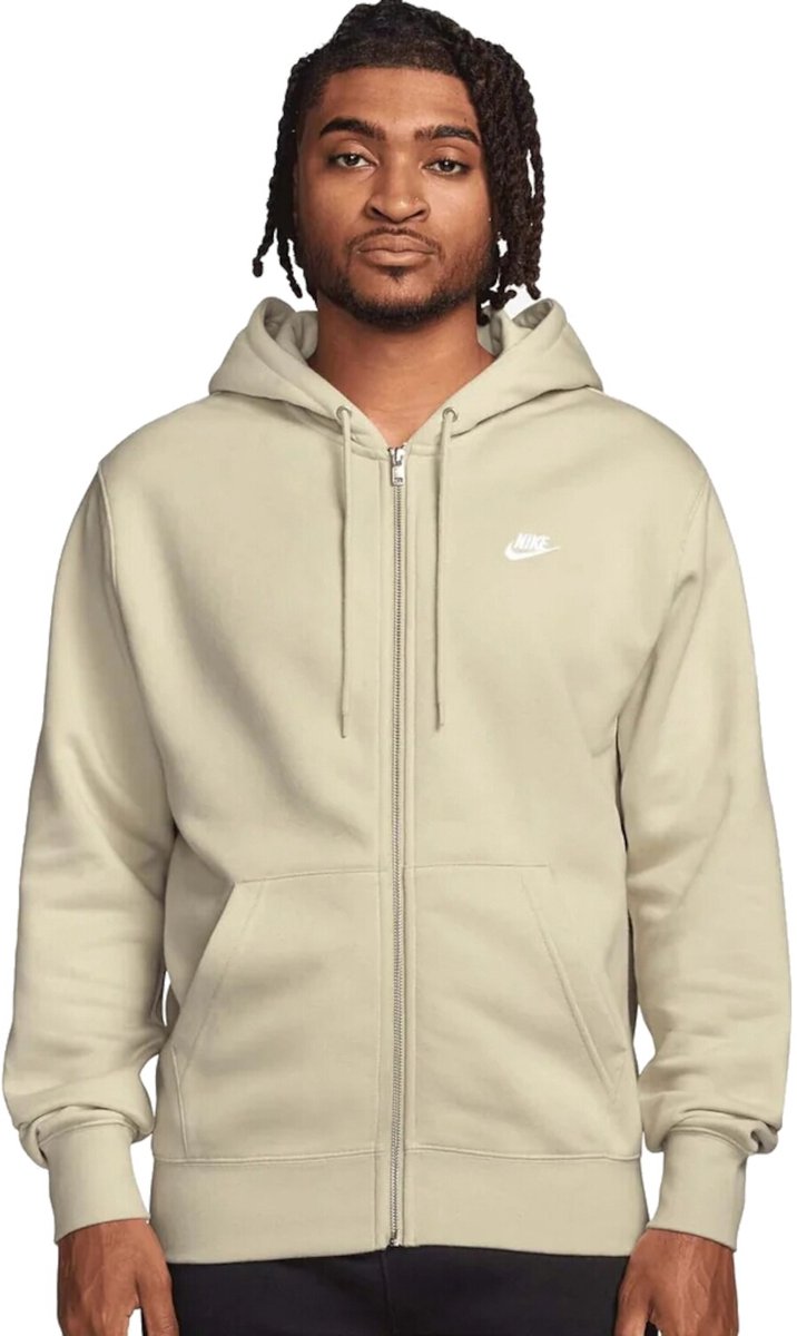 Nike Club Bb Full-zip Heren Hoodie Fn3861-229 Kleur Bruin