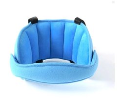 WiseGoods Premium Auto Hoofdsteun Voor Kinderen - Nek Support Kussen Verstelbaar - Veilig En Comfortabel - Reizen - Kids Blauw