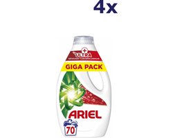 Ariel Vloeibaar Wasmiddel +Ultra Vlekverwijderaar 280 Wasbeurten (4x70) - Voordeelverpakking