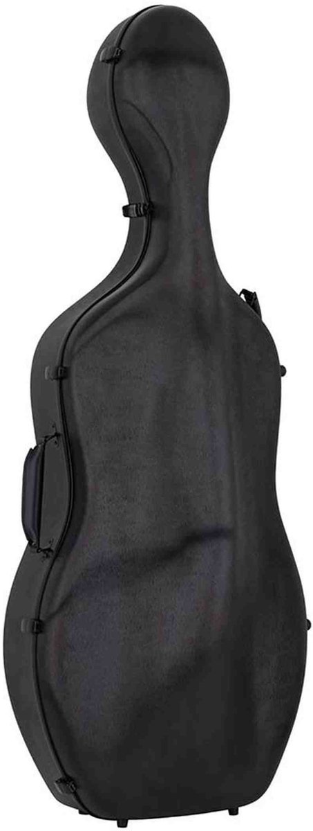 Leonardo CC-644-BK Student Series cellokoffer 4/4 PVC sandwich 4,5 kg geborsteld zwart