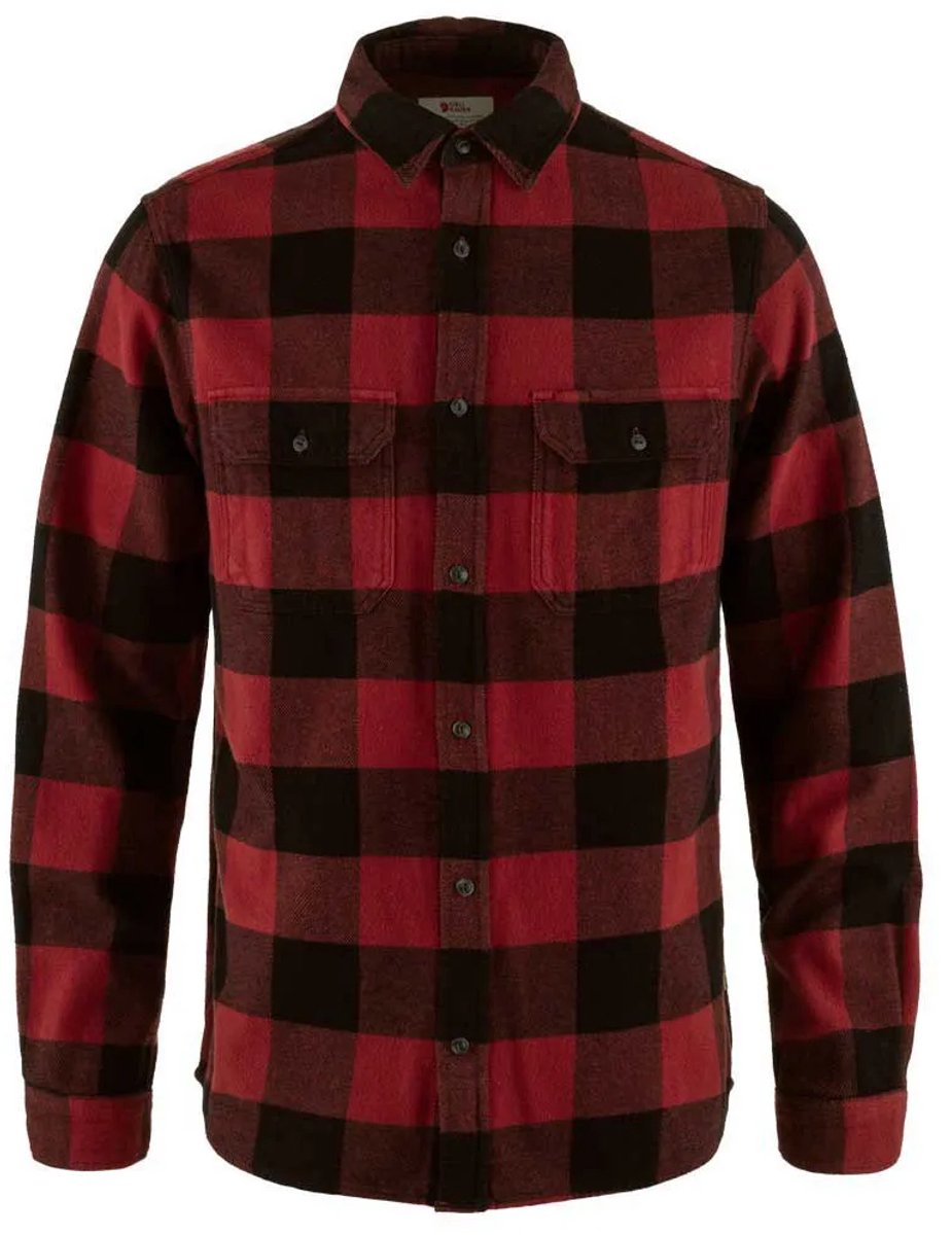 Fjällräven Övik Heavy Flannel Overhemd Met Lange Mouwen XL Man Zwart