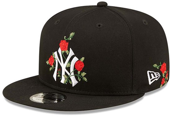 New Era New York Yankees Flower Black 9FIFTY Snapback Cap