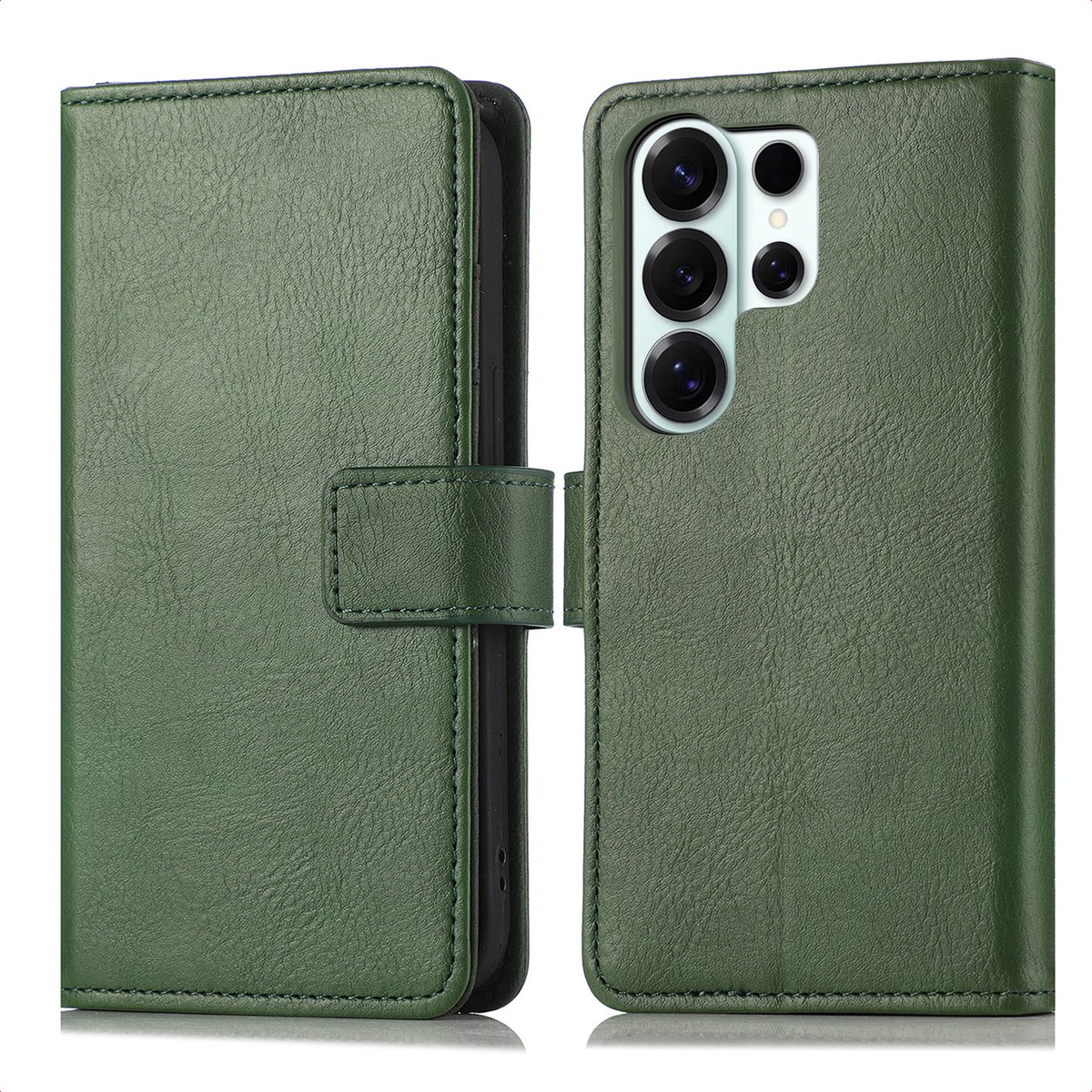 imoshion Hoesje - Geschikt voor Samsung Galaxy S26 Ultra - Luxe Bookcase - Groen