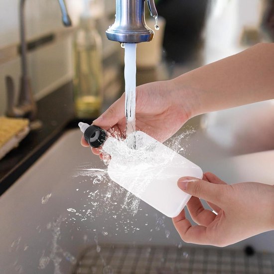 Kruiderij knijpflessen set van 2 - Navulbare dressing dispenser flessen voor sauzen en olie - Keuken accessoire voor koken - Lekbestendig en handig in gebruik — afbeelding 5