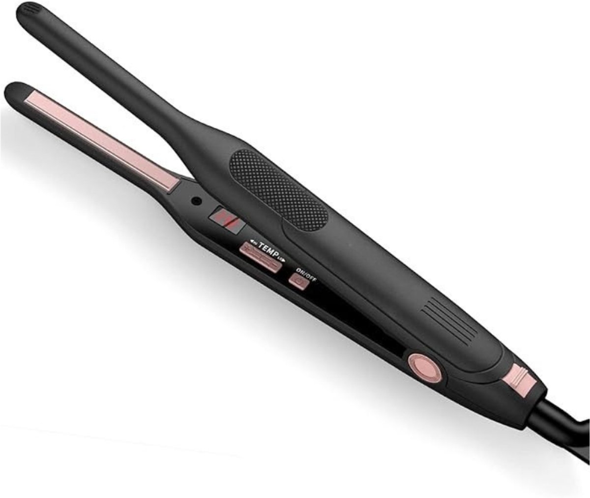 Verte Stijltang - Mini-Stijltang voor Kort Haar - 2-in-1 Glad en Krullend - Instelbare Temperatuur 50 °C - 230 °C - Titanium Stijltang voor Kleine Reizen - Dubbele Spanning