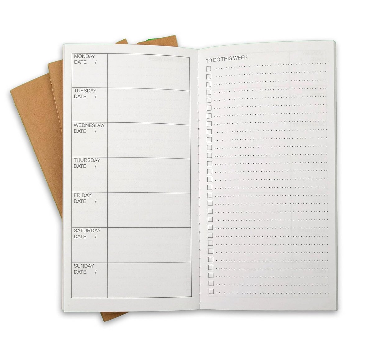 Weekplanner Notitieboek Set van 3 - Wekelijkse To-Do Lijst & Dagelijkse Organisatie