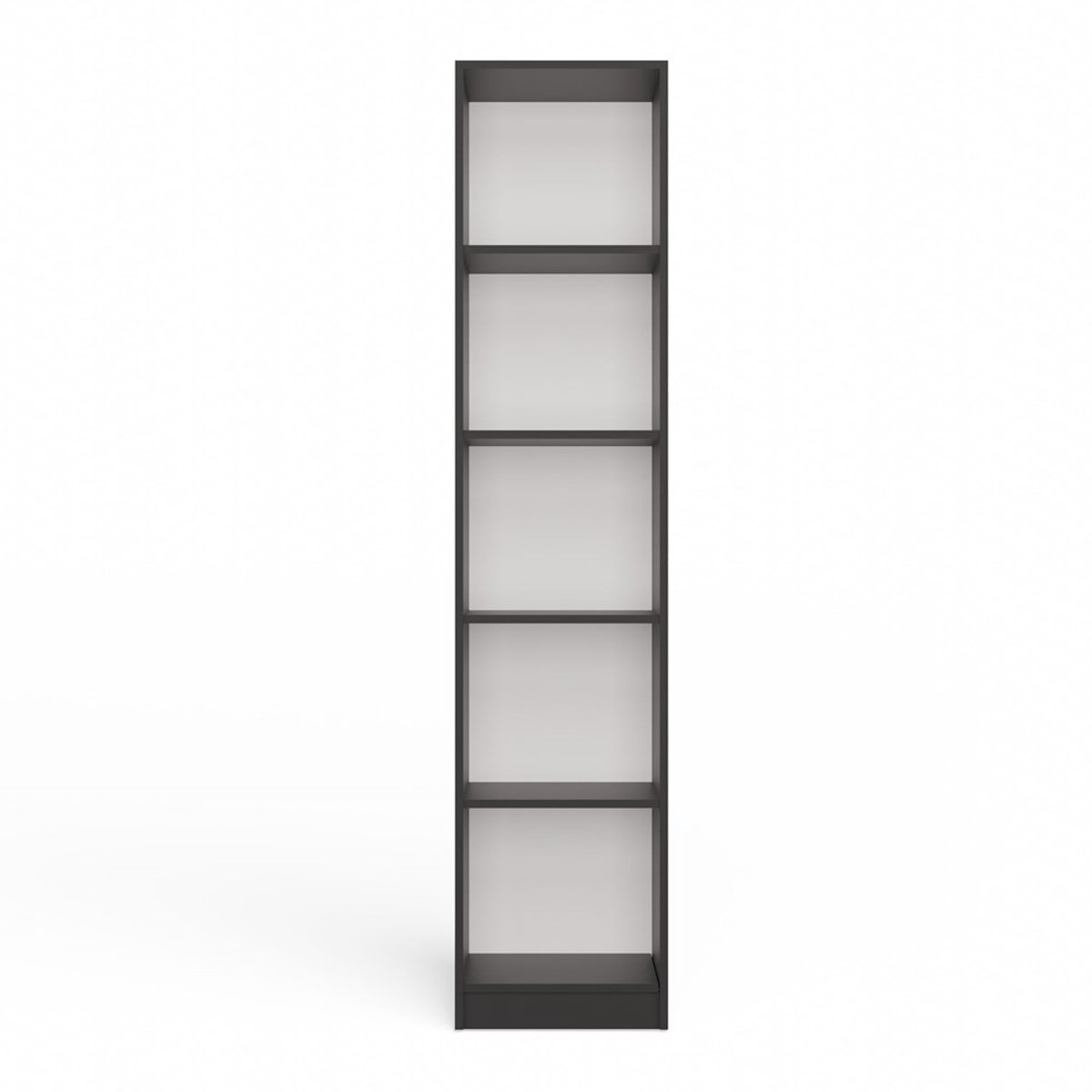 Topeshop R40 - Boekenkast - Antraciet - 5 planken - Smal ontwerp