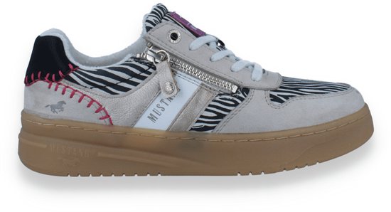 Mustang Dames Sneaker Beige/zwart | Maat: 41
