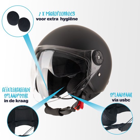 Opklapbare Modulaire Motorhelm Met Staartstuk ECE-Goedgekeurde Opklapbare Helmen Dubbele Vizieren Geïntegreerde Integraalhelm Met Dubbele Luidspreker Microfoon Voor Volwassenen Heren Dames C,L