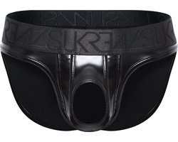SUKREW Wet Look U-Style Brief - MAAT XXL - Erotisch Heren Ondergoed - Slip voor Man - Sexy mannen Slip