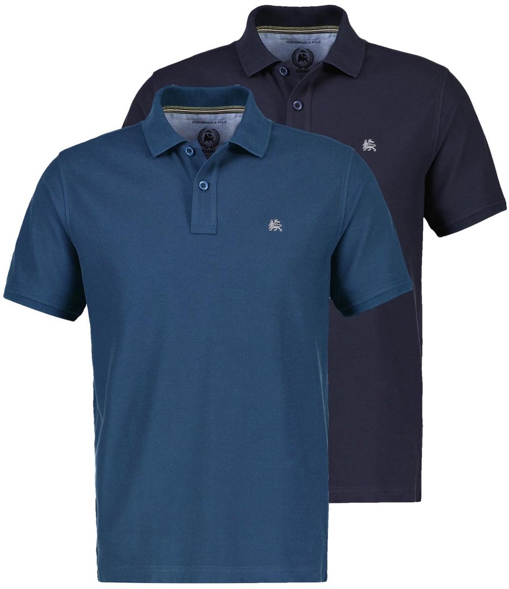 LERROS Heren poloshirt 2 pack Basic