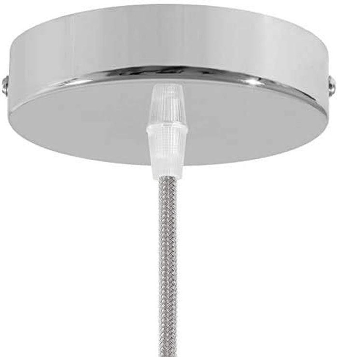 Ronde Afdekplaat Metaal Chromé Diameter 100mm