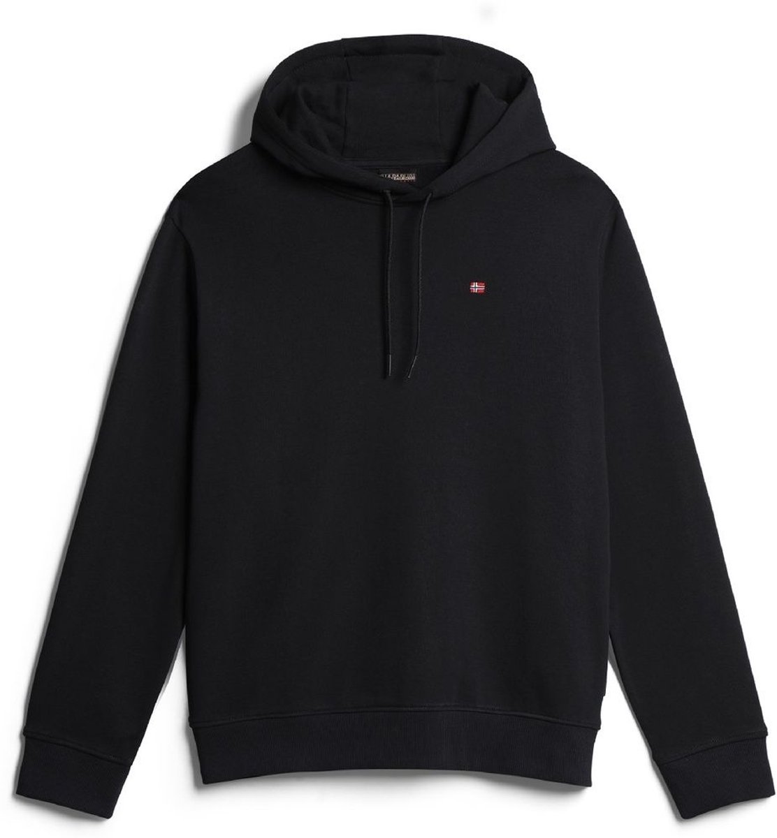 Katoenen Sweatshirt Met Capuchon En Borduursel Zwart