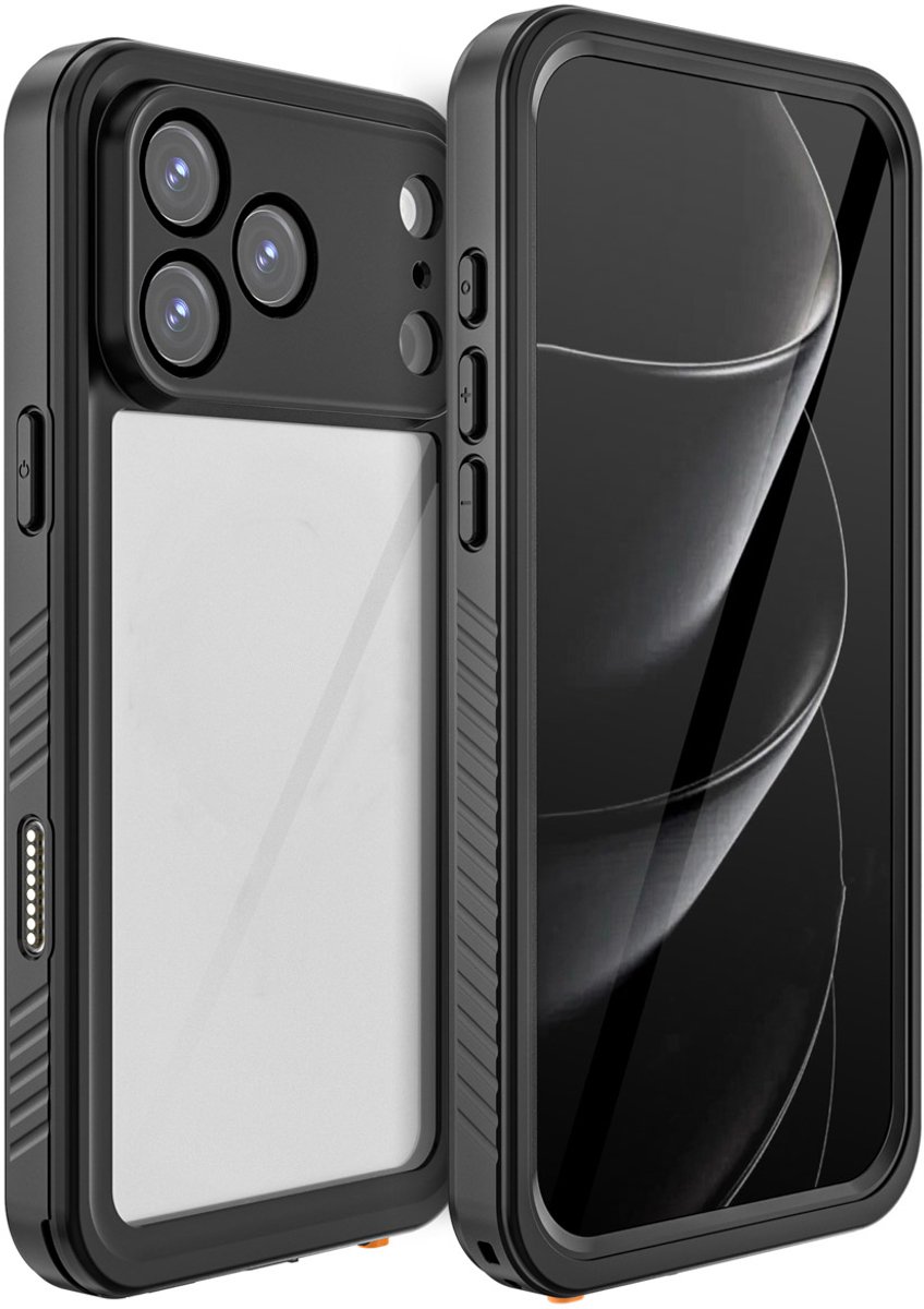 Redpepper Dot Plus Waterproof Backcover geschikt voor Apple iPhone 17 Pro Max - Zwart