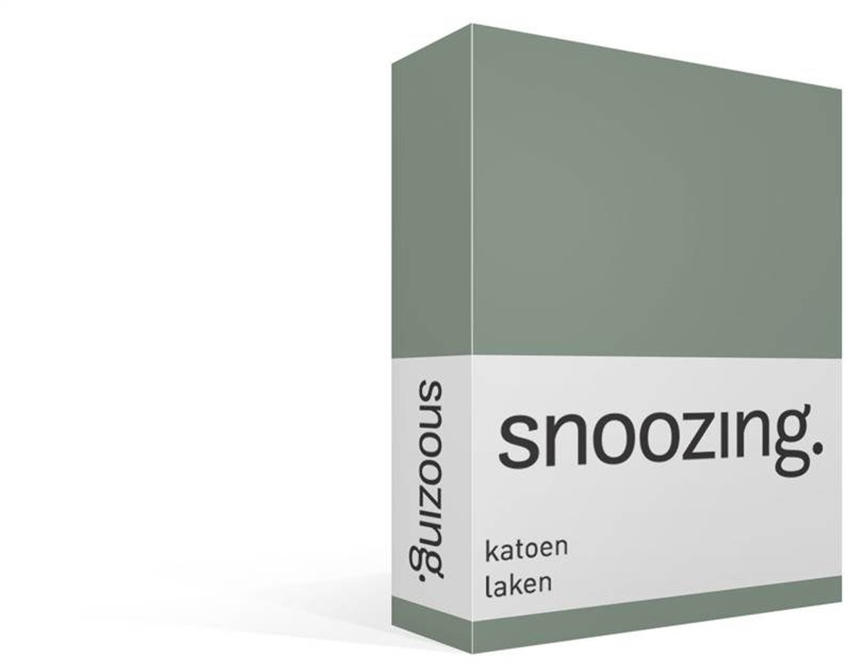 Snoozing katoen laken - Groen, foto 2