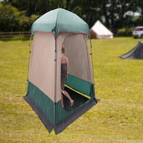 Mila Shop Douchetent - Outdoor - Camping douchetent - Draagbaar - Kleedruimte - Toiletruimte - Stabiel - Antimuggengaas - Waterdicht - 160 x 160 x 240 cm van Mila Shop — afbeelding 5