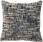 Dutch Decor NORET - sierkussen 45x45 cm - chenille - Indian Teal - blauw - Inclusief binnenkussen - Luxe kussens voor woonkamer & bank