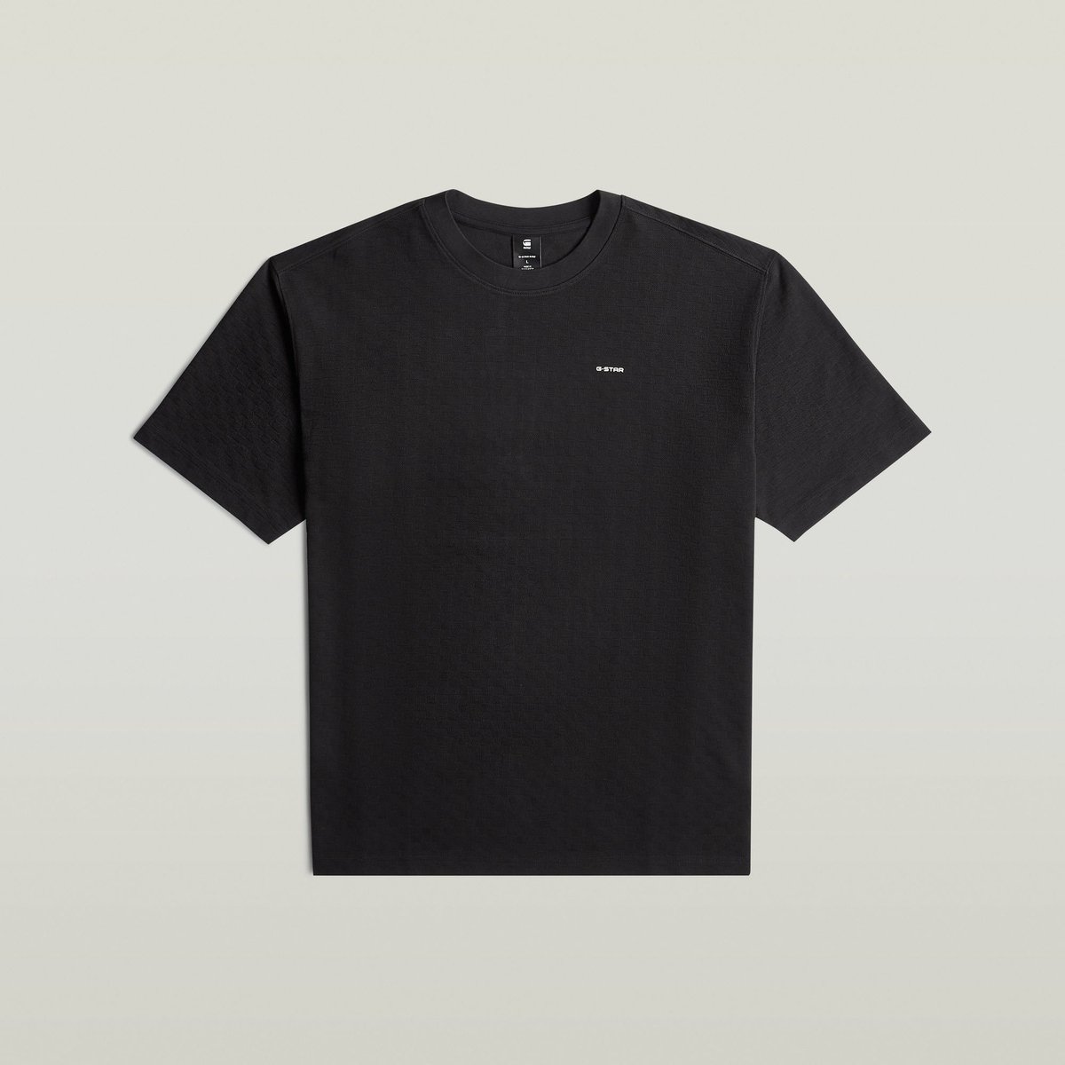 G-Star Structured relaxed base r t Heren T-shirts Zwart