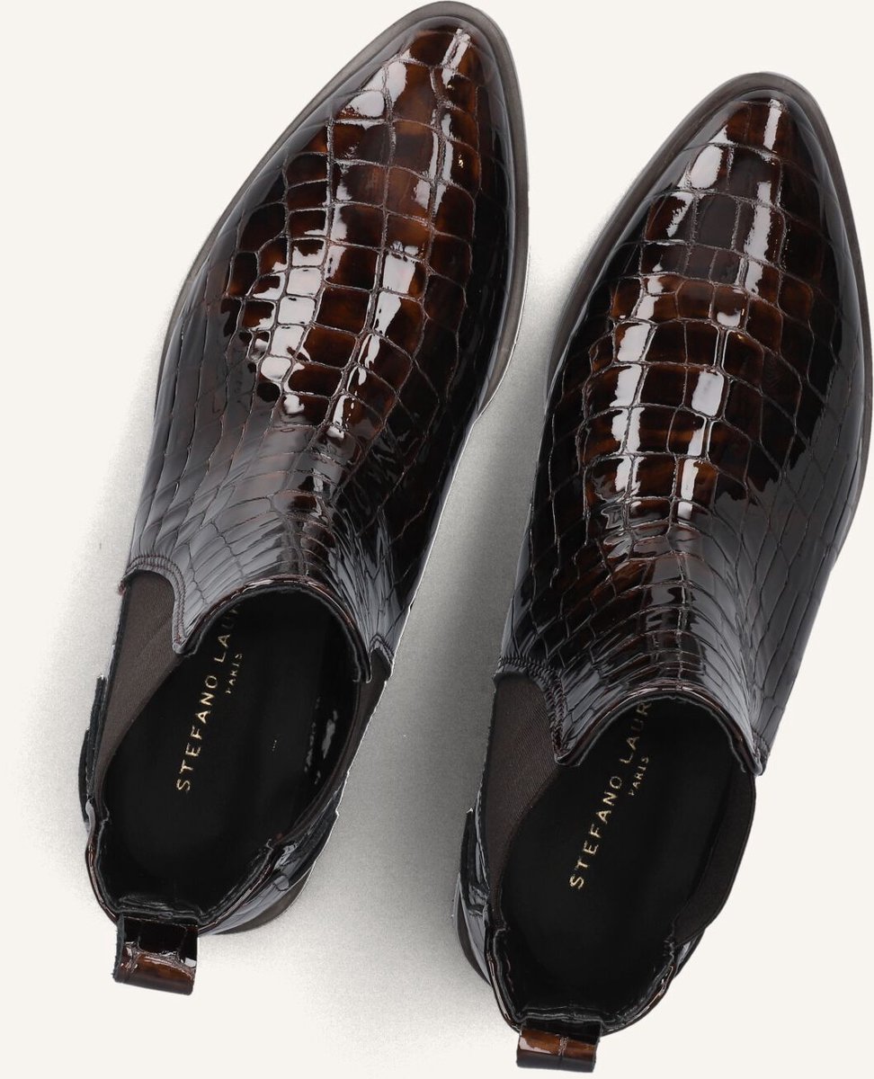 STEFANO LAURAN S3298 Enkellaarsjes Dames - Bruin - Maat 38