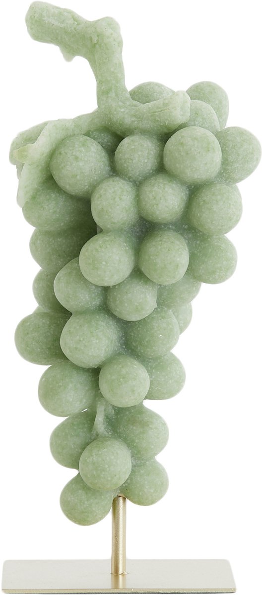 Light&living Ornament op voet 14x12,5x30,5 cm GRAPE groen+antiek brons