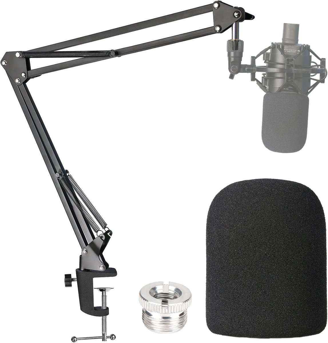 Microfoon Arm Standaard met Popfilter voor Opname en Streaming