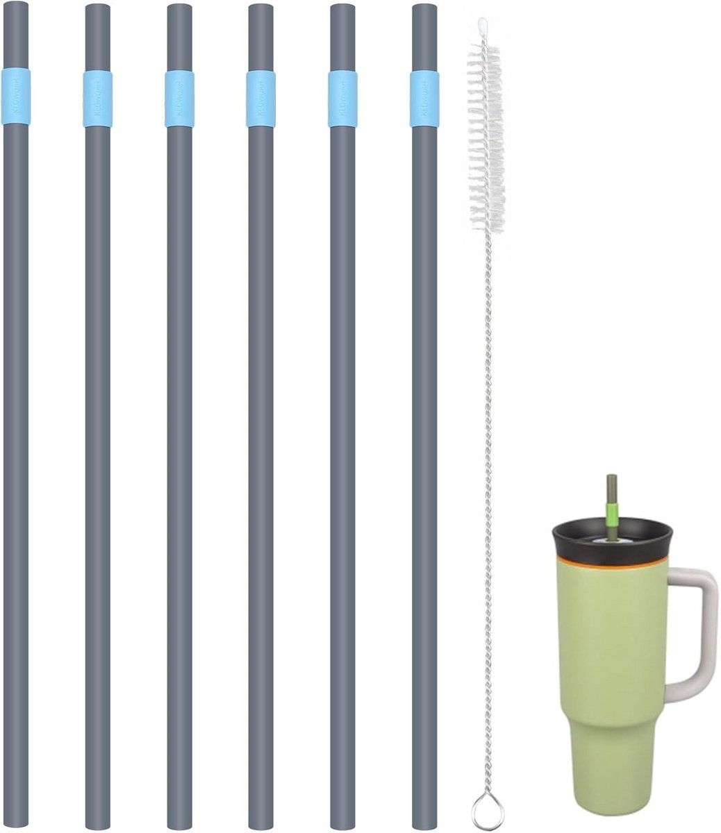 6 Stuks Vervangende Rietjes voor 40 oz Drinkbeker
