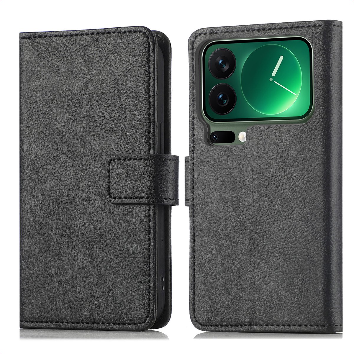 imoshion Hoesje - Geschikt voor Xiaomi 17 Pro Max - Luxe Bookcase - Zwart