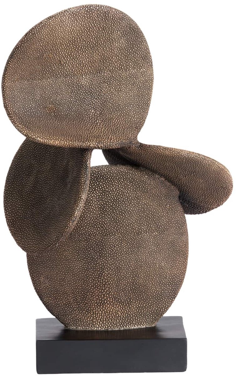 Ornament Axis - Donkerbruin - 28x19x45cm - Modern - Kunststof - Moederdag - Moederdag cadeautje - Moederdag cadeau voor mama