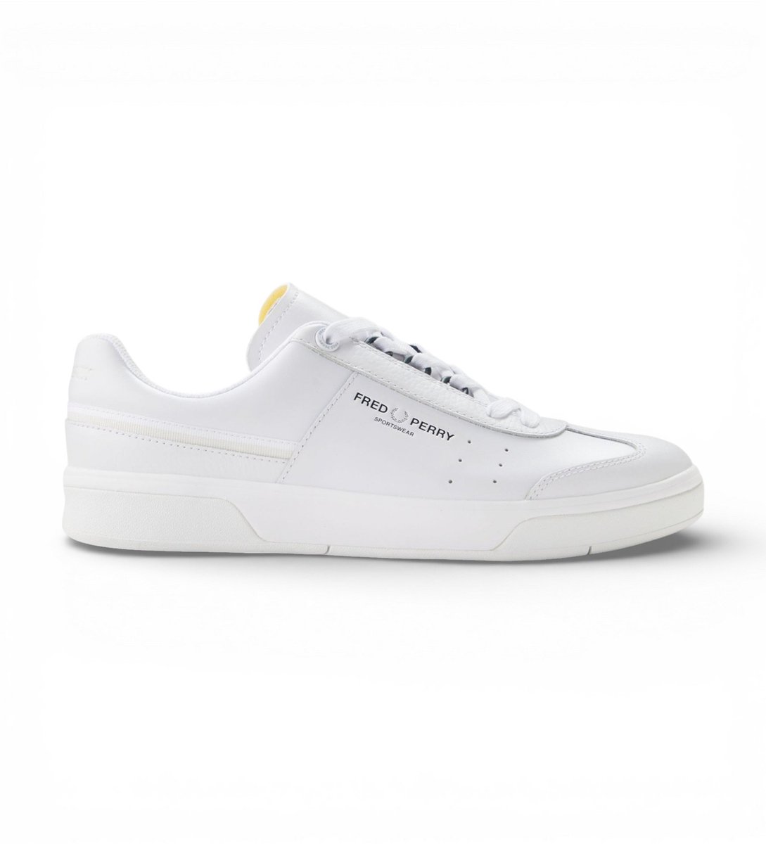 Fred Perry Leren sneakers B302 Wit