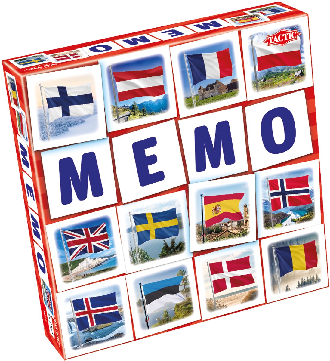 Tactic Memory - Kaartspel - Memo - Vlaggen