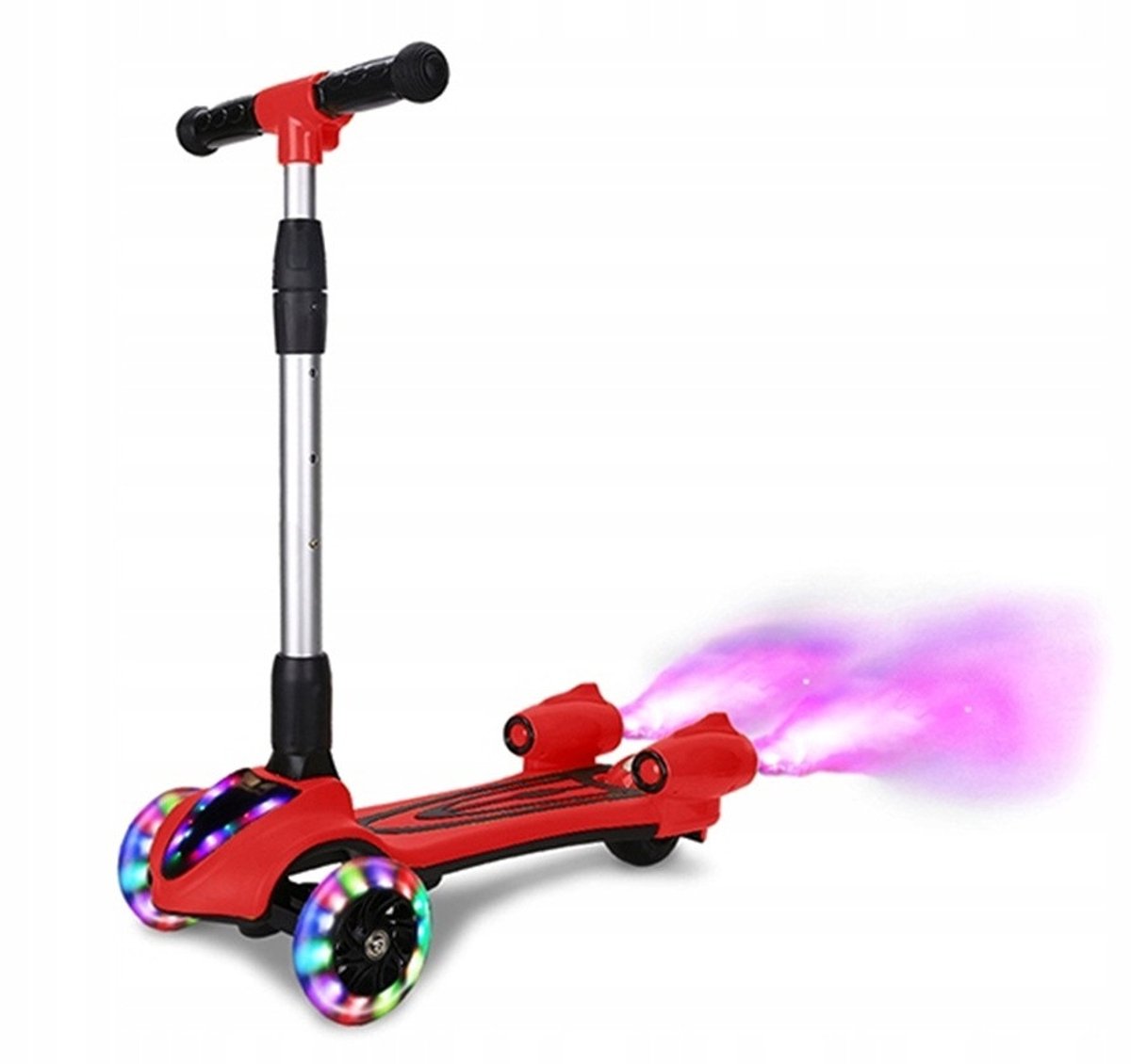 Edënbërg Kinderstep met LED-verlichting en Bluetooth – Met Rookeffect - Rood