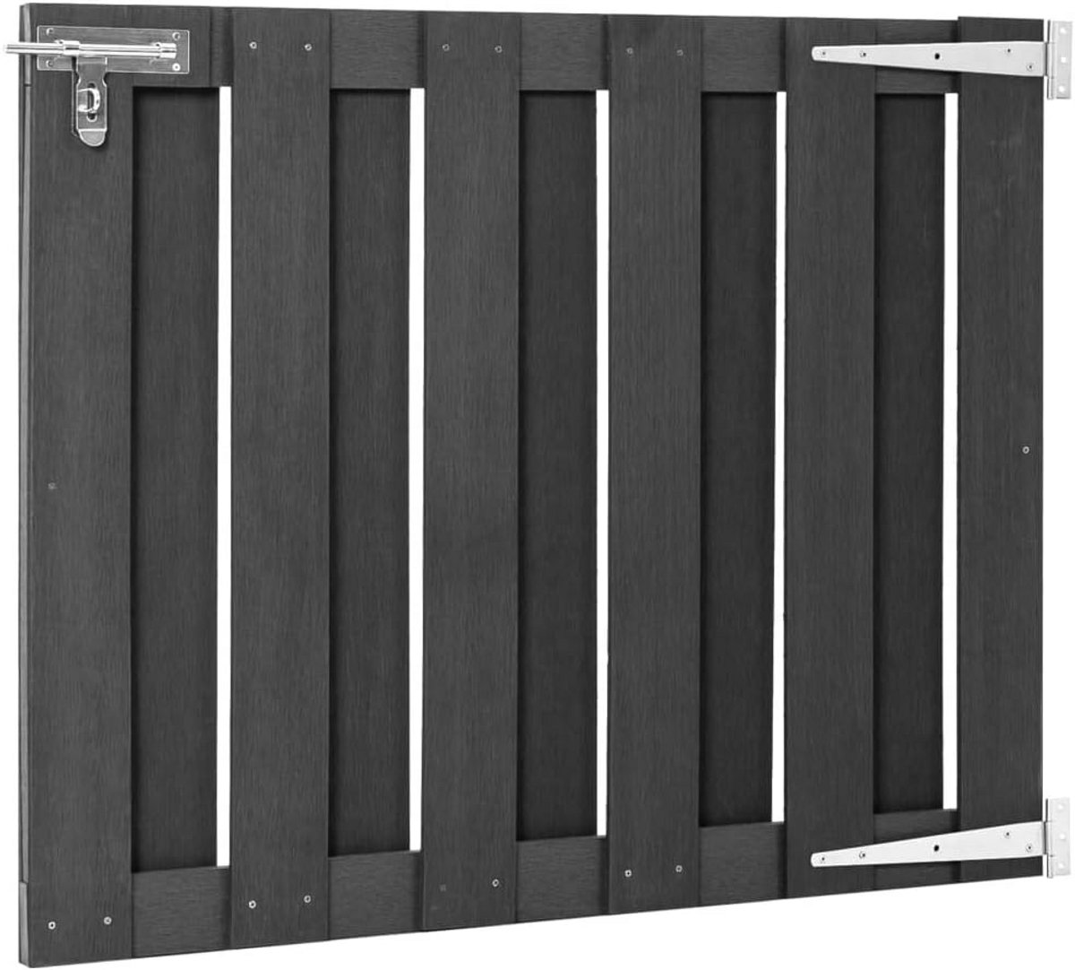 Tuinpoort WPC Grijs Schuifhek 100x120cm of 100x80cm Robuust en Duurzaam