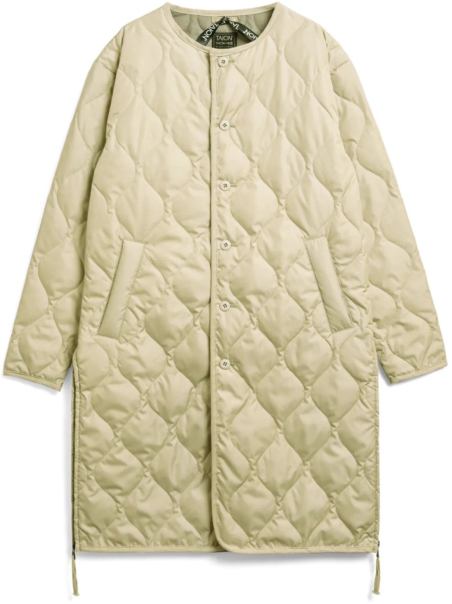 Donsjack met ronde hals Taion Military Creme