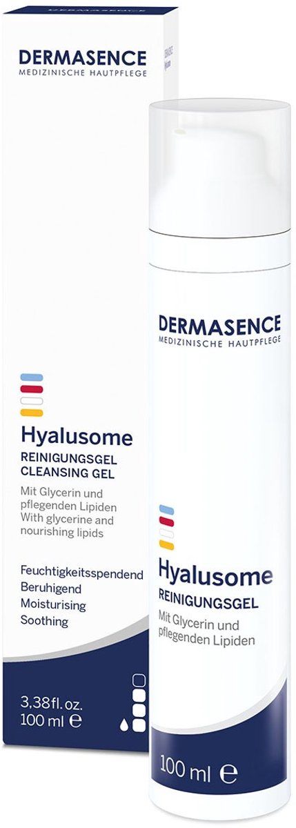 DERMASENCE Hyalusome Reinigungsgel feuchtigkeitsspendend und beruhigend, 100 ml Gel