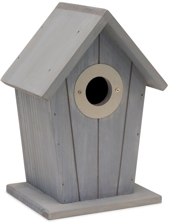Gifts4Nature Nestkast - 32mm - Nestkastje voor o.a. Koolmees, Boomklevers & Mussen - Houten Vogelhuisje - FSC-gecertificeerd - Blauw