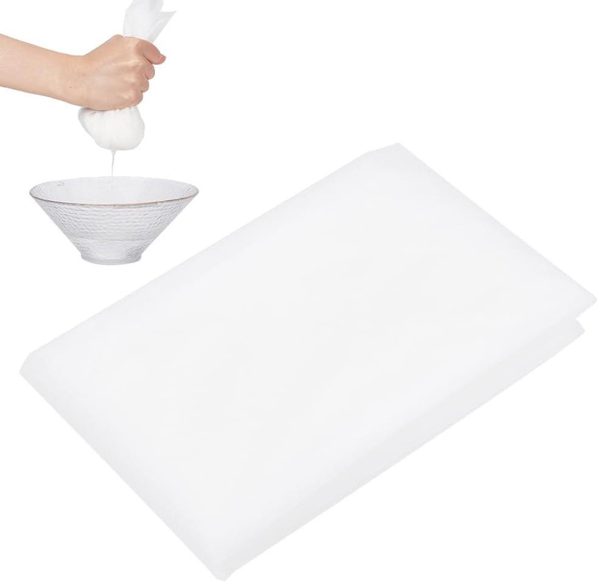 Allecto- Filter - Fijn - Nylon - Wijnverf - Onzuiverheden - Geschikt voor Huis en Tuin - Zwart Nylon Filter 200 Mesh 2000x1000mm.