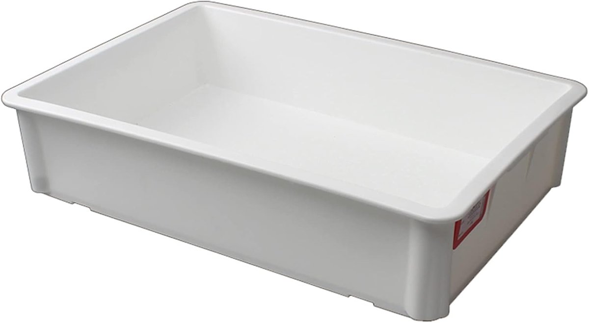 Deegbewaarbox - Pizzadoos - Deeg Rijzen - Stapelbaar met Wielen - 57 x 39 x 11 cm