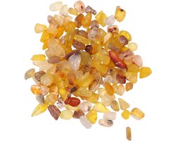 Decoratieve Kiezels - Aquarium Grind - Bloempot Decoratie - Natuurlijk Gepolijst - 90.72 kg - Citrien Geel