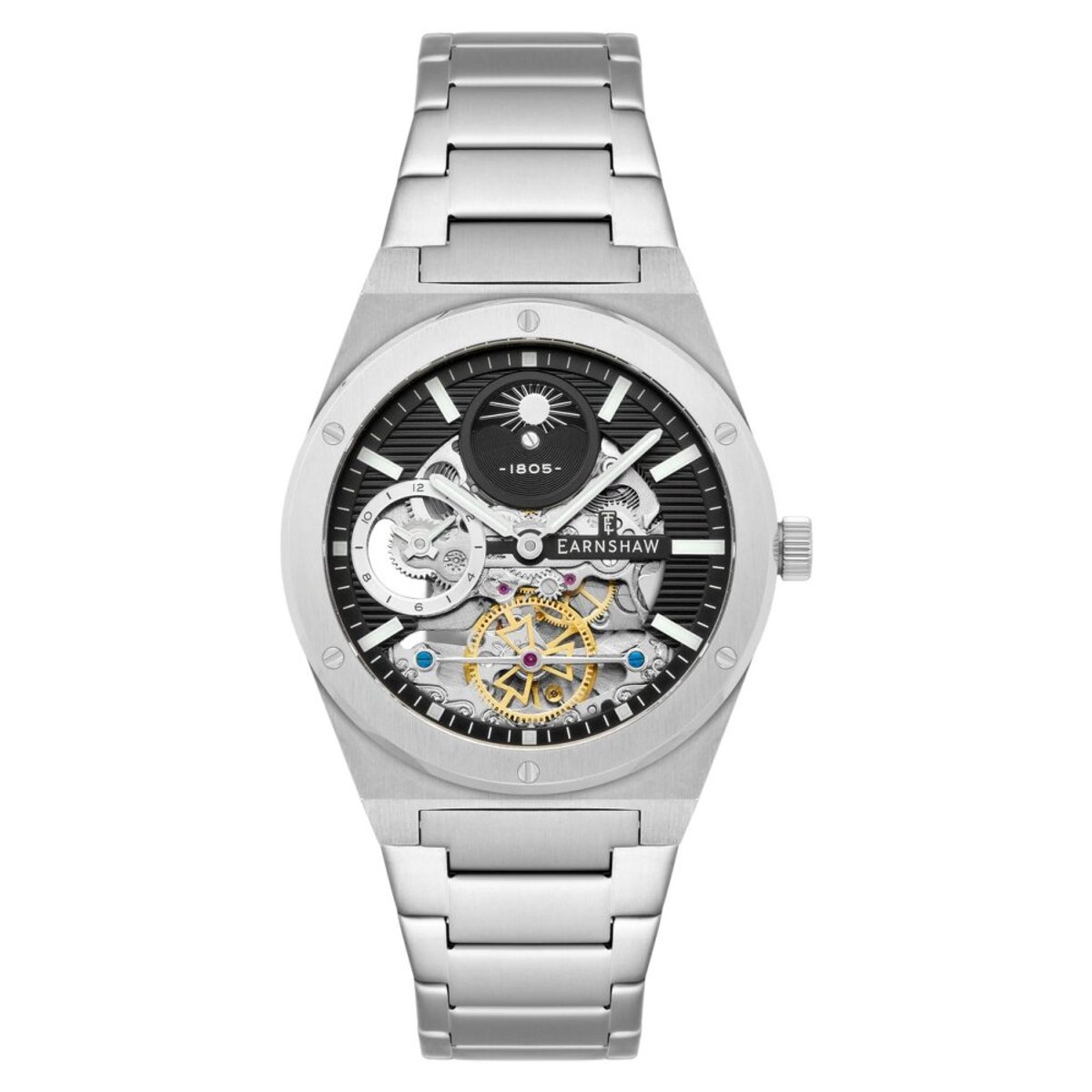 Earnshaw - ES-8291-11 - Polshorloge - Heren - Automatic - Drake Dual Time