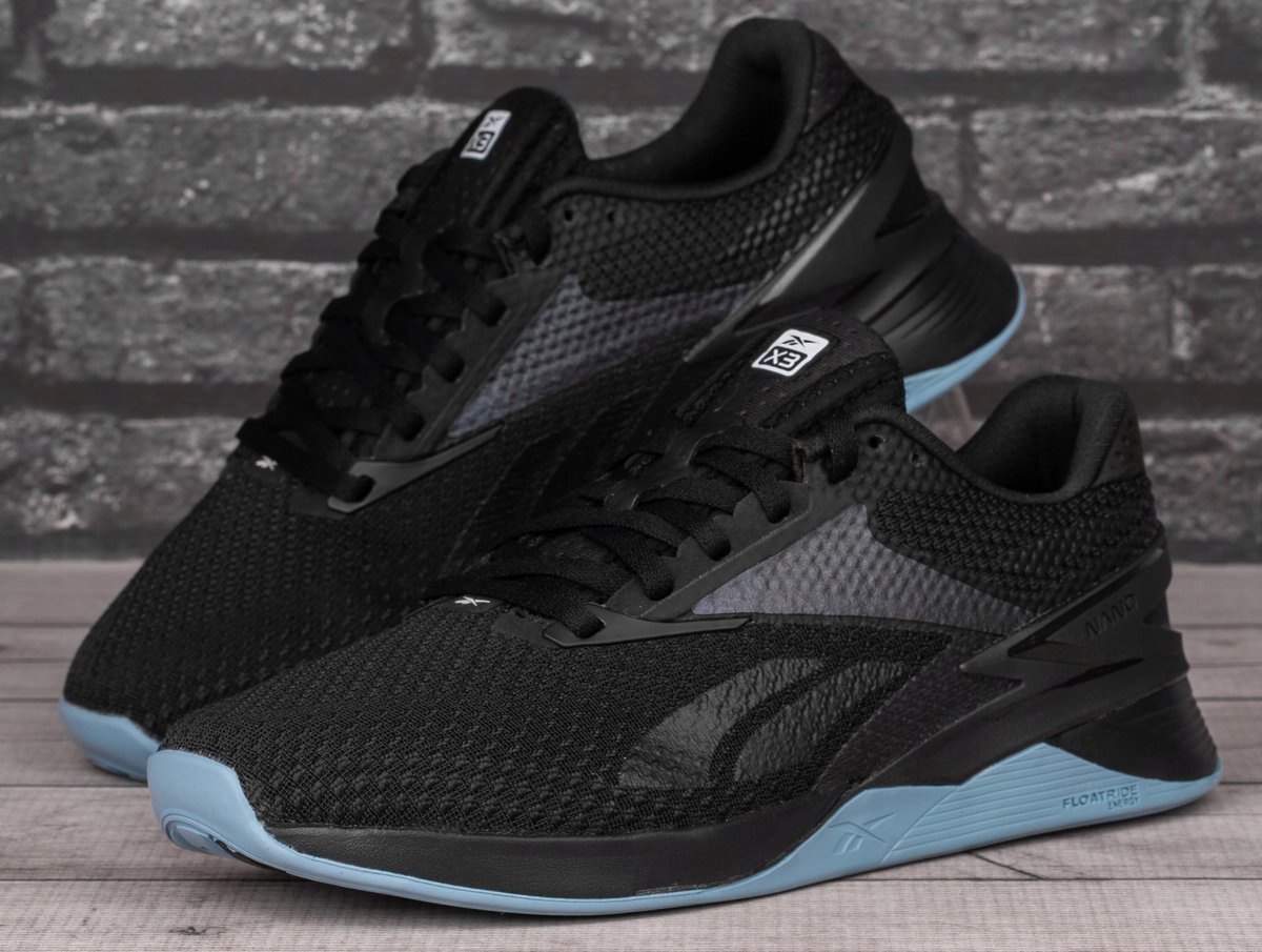 Reebok Nano X3 Sportschoenen – Vetersluiting Zwart