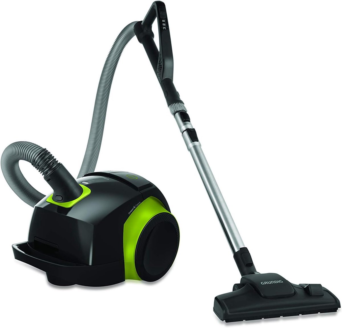 Stofzuiger met zak - Cilinderstofzuiger - Krachtig en stil - HEPA-12 filter - 4 liter inhoud - Zwart groen