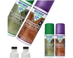 Nikwax Nubuck & Suede - Schoonmaak- en Impregneerset - 125ml - Milieuvriendelijk - Voor Nubuck, Suède, Gore-Tex