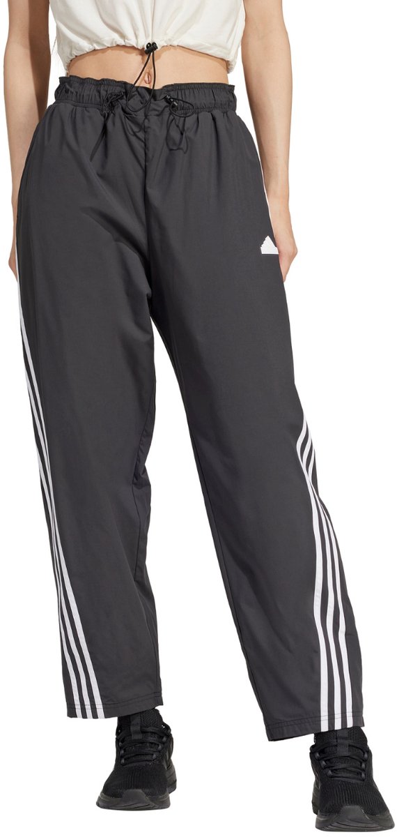 adidas Broek Dames Future Icons Three Stripes Woven Zwart