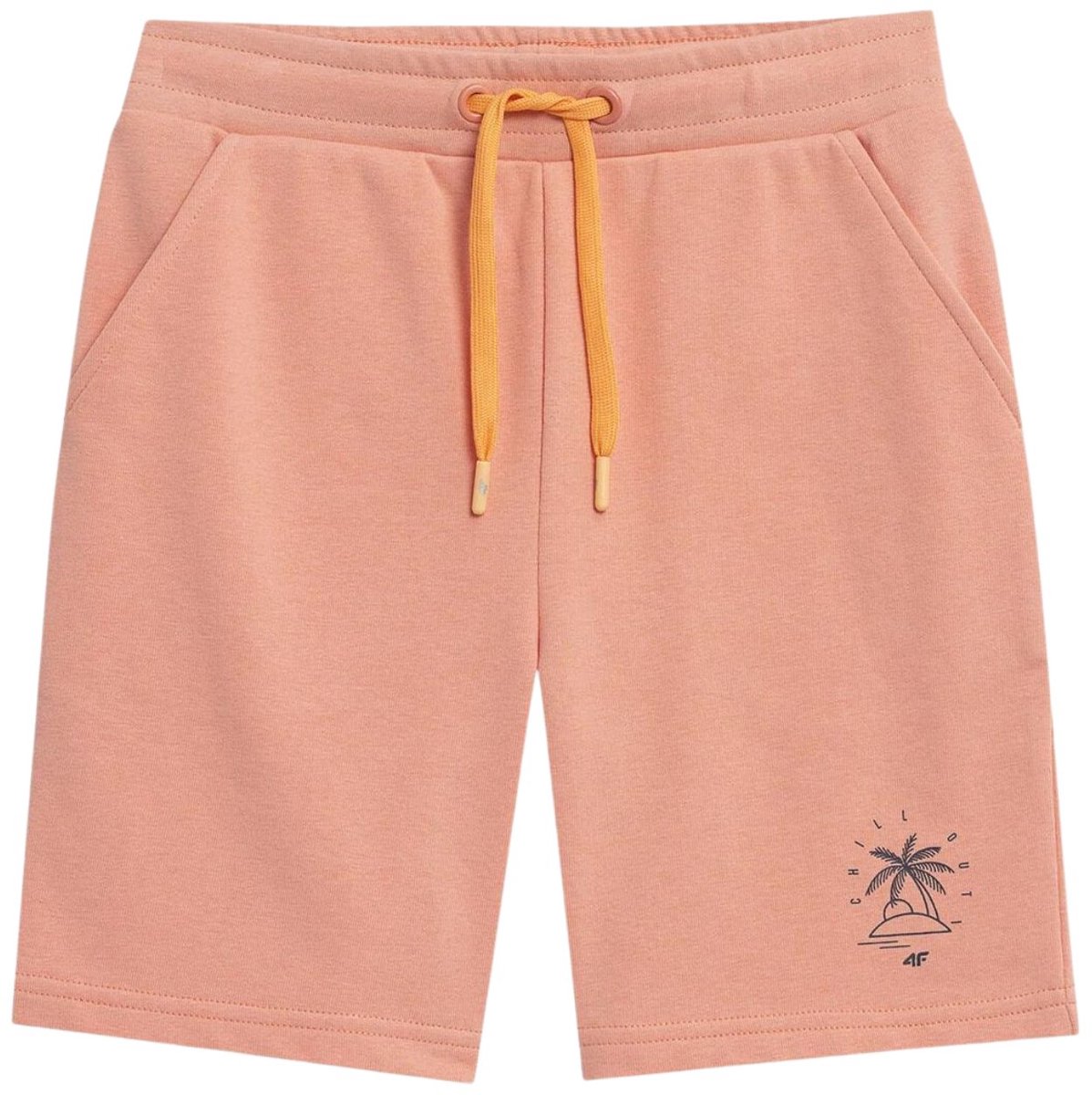 4F Short Jongens Zalmroze - Maat 152cm