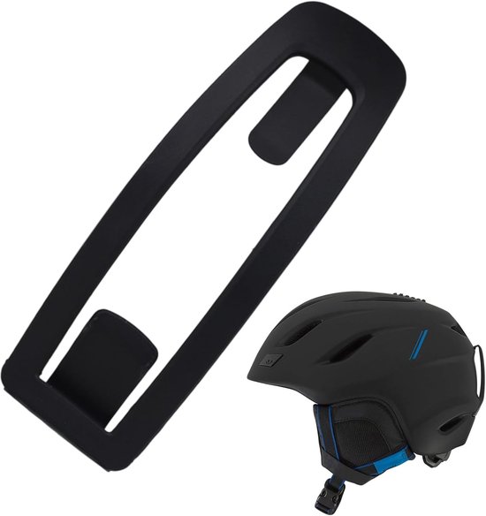 Helm Gesp - Goggle Clip - Wintersport Bevestiging - Slijtvaste Nylon - 9x3 cm - Zwart