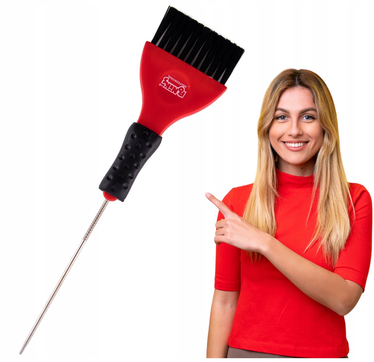Poniks Professionele Kwast Haarverf Kwast - Breed 5,5 Cm - Voor Haarverf