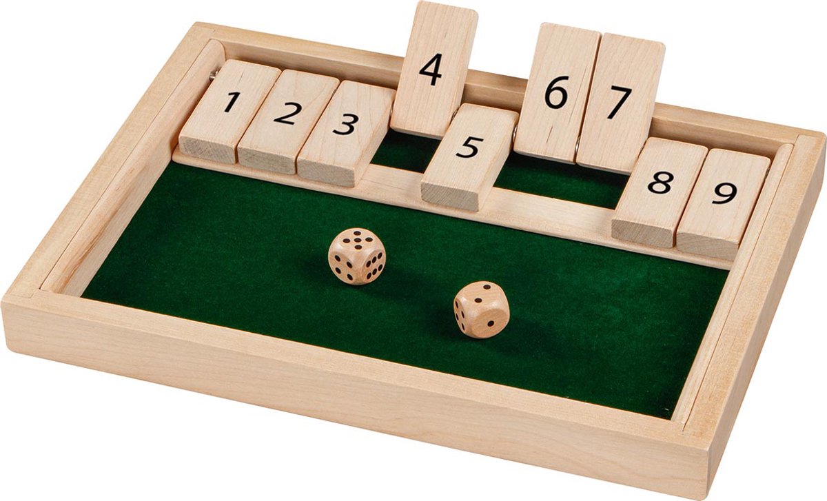 GOKI Dobbelspel - Shut The Box - 25,5X17,5X2,3Cm - 6 Jaar — cadeau in Spellen & Speelgoed - foto 2