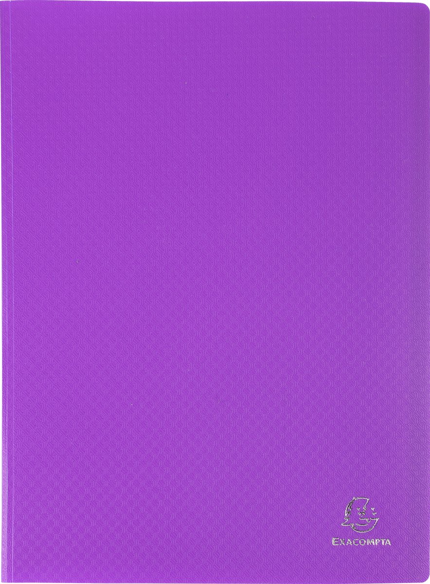 Exacompta 8x OPAK showalbum PP 5/10e - heldere tassen - 100 tassen - 200 zichten - A4 - Purper - 88116E